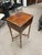 Vintage Lift Top style side table made of solid walnut with a burl wood top. The Underside is marked to have been made by...