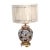 Vintage Midnight Floral Blossom Table Lamp For Sale