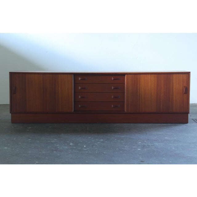 Wood Mid-Century Modern Teak Sideboard from Clausen & Søn, Denmark, 1960s For Sale - Image 7 of 18