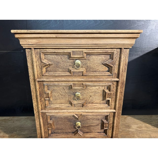 Antique Oak Bedside Chests, 1925, Set of 2 For Sale - Image 6 of 13