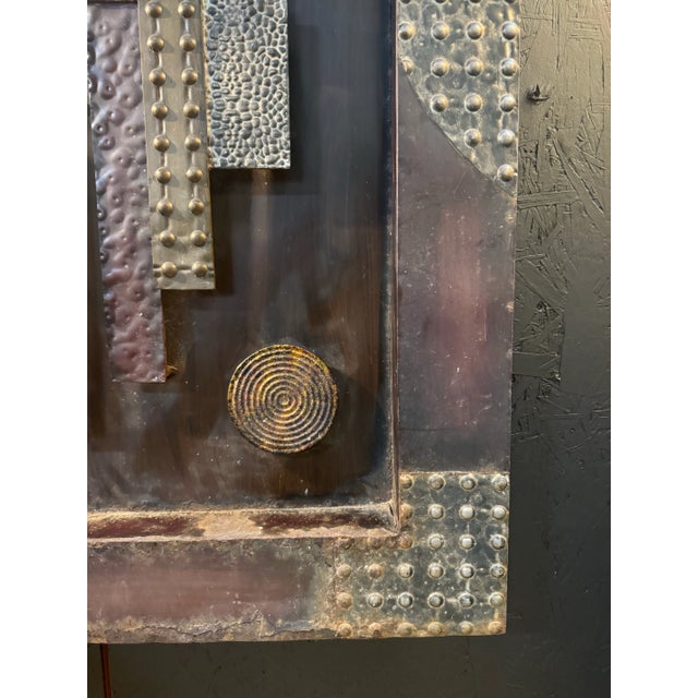 1970s Pair of 1970s Brutalist Modern Iron Wall Hung Sculptures For Sale - Image 5 of 7