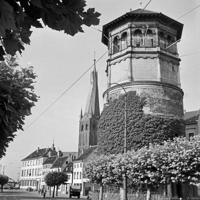 1930s Castle Tower and St. Lambert's Church Dusseldorf, Germany 1937 For Sale - Image 5 of 5