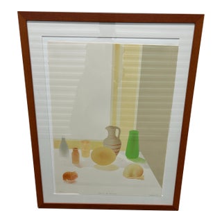 Original Elizabeth Osborne 1979 Lithograph “Still Life With Greek Vase” For Sale