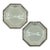 1990s Givenchy Paris Octagonal Porcelain Side Dishes - a Pair For Sale