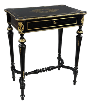 Napoleon III Blackened Wood Vanity Table, 1870