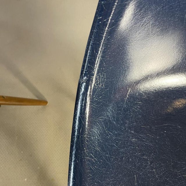 DSW Side Chairs in Parchment, Navy Blue, Light Olive and Light Ochre by Eames for Herman Miller, 1960s, Set of 4 For Sale - Image 10 of 17