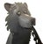 Vintage Hand-Crafted Artisan Metal Bear Sculpture Luminary & Planter For Sale - Image 4 of 17