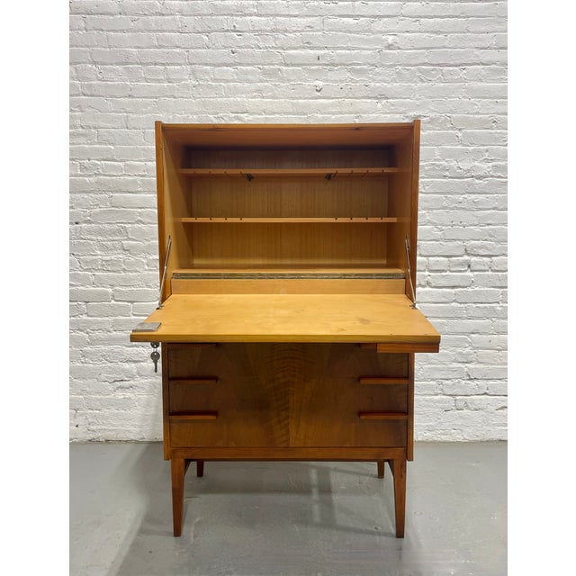 1960s Mid Century Modern Secretary Desk / Bar by František Mezuláník for Up Závody, C. 1960s For Sale - Image 5 of 12