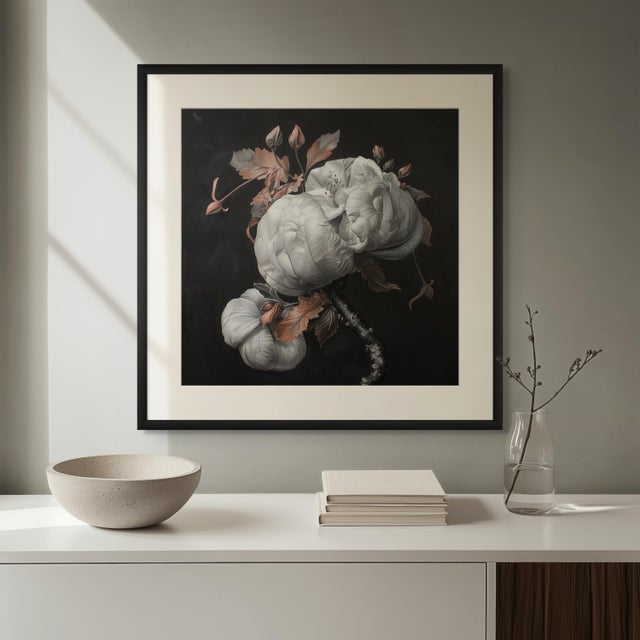 Set of 4 - Art Wall Installation 40" X 40" - 'Blossoming Flowers' - Limited Edition Botanical Photograph Prints For Sale - Image 11 of 12