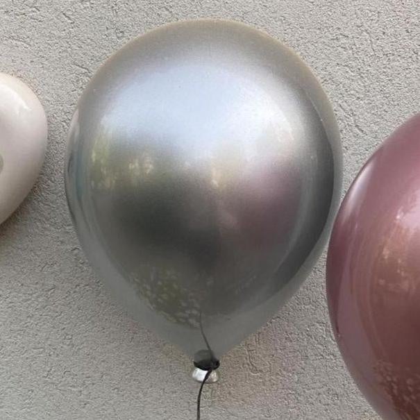 2020s Silver Ceramic Balloon Wall Sculpture -Large Size For Sale - Image 5 of 9