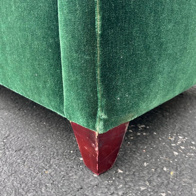 Emerald Vintage John Hutton for Donghia Mohair Sofa For Sale - Image 8 of 10