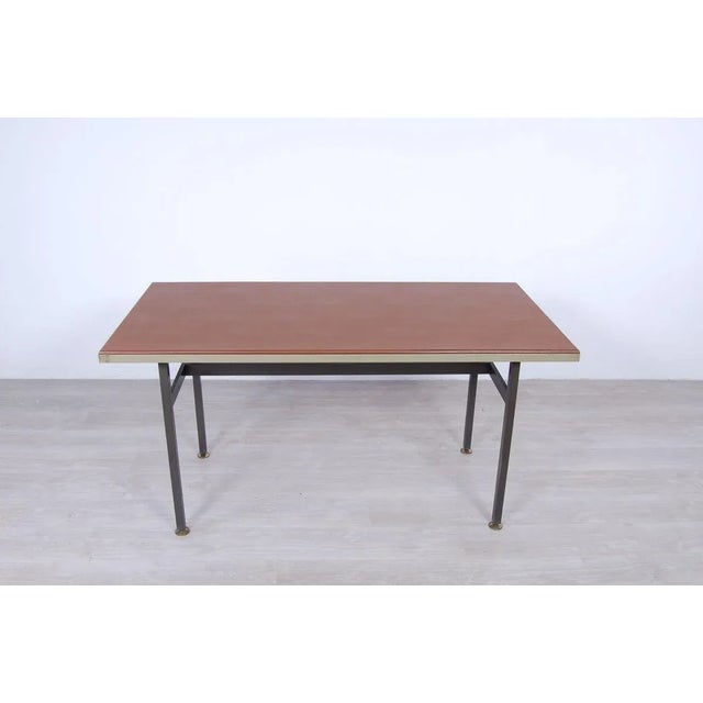 Metal Italian Table and Office Chairs from Trau, 1960s, Set of 5 For Sale - Image 7 of 18