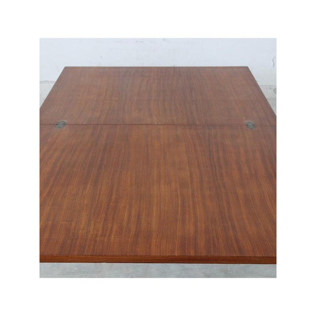 Wood Square Book-Shaped Table, Italy, 1950s-1960s For Sale - Image 7 of 12
