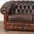 ​​​​​​​Vintage Chesterfield Two Seat Brown Leather Sofa From Spain For Sale - Image 4 of 9