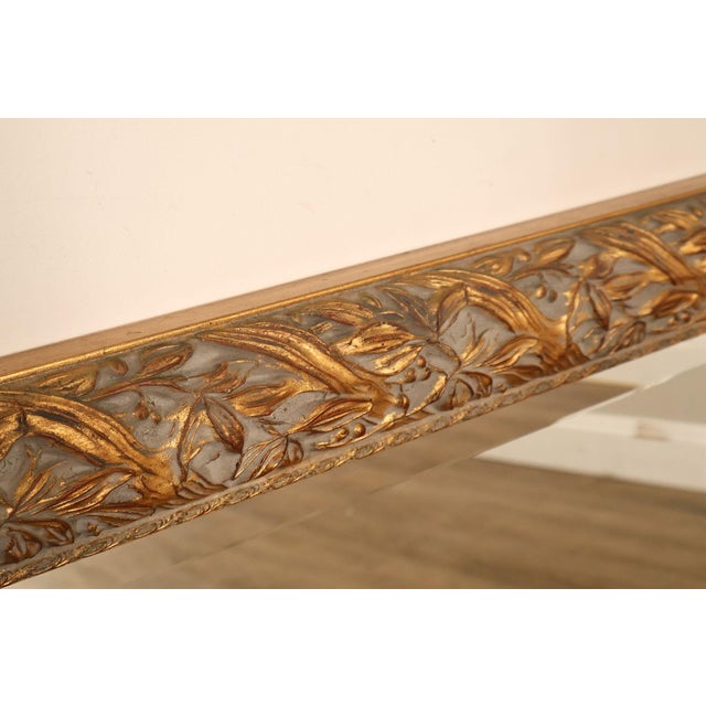Late 20th Century LaBarge Italian Giltwood Carved Wall Mirror For Sale - Image 10 of 18