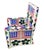 Vintage African Nobility Nigerian Yoruba Beaded ArmChair W/ Stylized American Flags. For Sale - Image 11 of 11