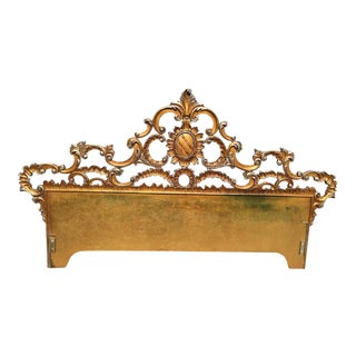 On Sale - Carved Gilt King Headboard For Sale