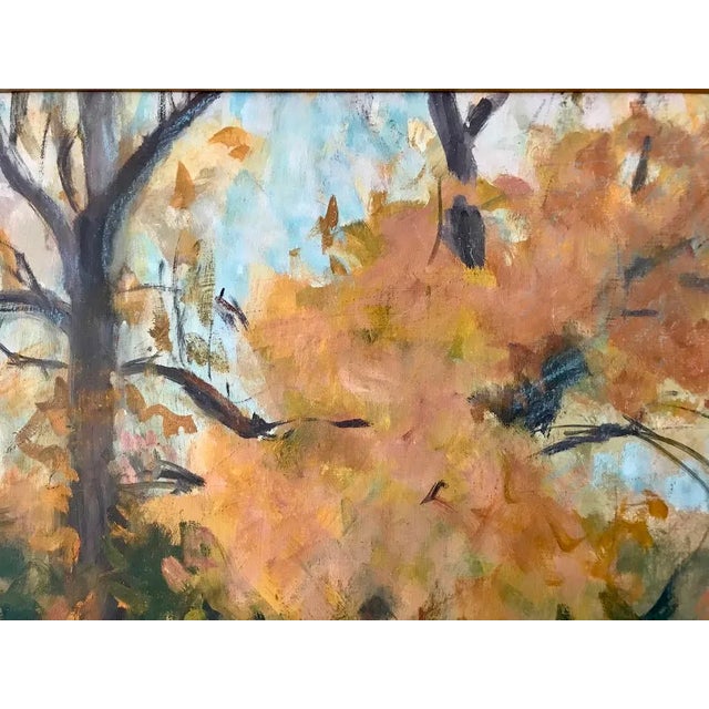 Vintage American Impressionist Oil Painting New England Fall Colors by Harry Barton 22" X 26" For Sale In New York - Image 6 of 9