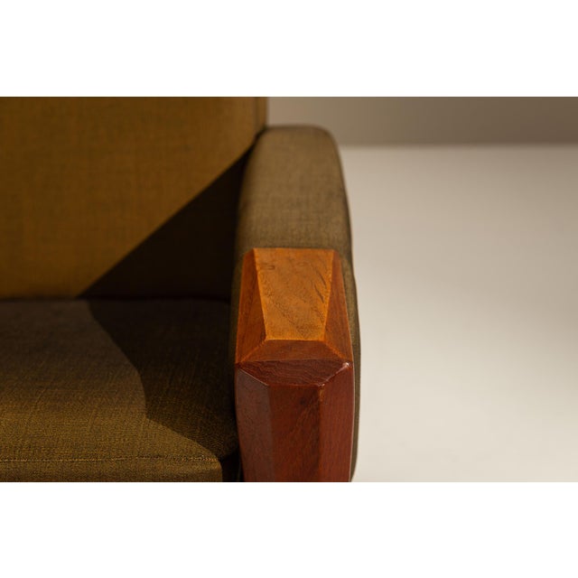 Vintage Danish Lounge Chairs in Olive Green, 1960s, Set of 2 For Sale - Image 11 of 16