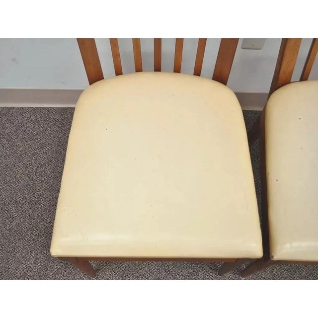 Mid 20th Century Mid 20th Century Vintage Paul McCobb Style Mid Century Modern Maple Slat Back Dining Chairs- a Pair For Sale - Image 5 of 12