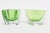 Alessandro Mandruzzato Vintage Murano Alessandro Mandruzzato Paddled Glass Sculptural Bows in Light Kelly Green, 1970's For Sale - Image 4 of 12