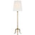 Traditional AERIN by Visual Comfort Signature Mathilde 59" Floor Lamp in Hand-Rubbed Antique Brass with Linen Shade For Sale - Image 3 of 3
