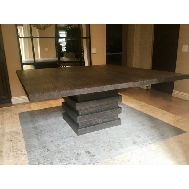 Restoration Hardware Stacked Square Dining Table Chairish