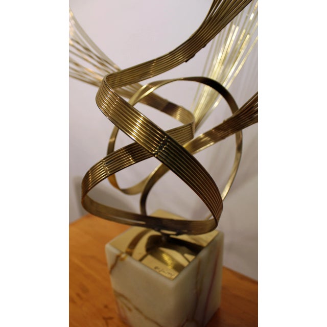 Brass Mid-Century Abstract Curtis Jere Free-Form Brass Sculpture For Sale - Image 8 of 13