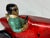 Red Mid-Century Ceramic 1930’s Bugatti Style Race Car & Driver Figurine For Sale - Image 8 of 12
