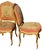 French Set of 4 Antique French Louis XV Style Giltwood & Aubusson Tapestry Chairs For Sale - Image 3 of 10
