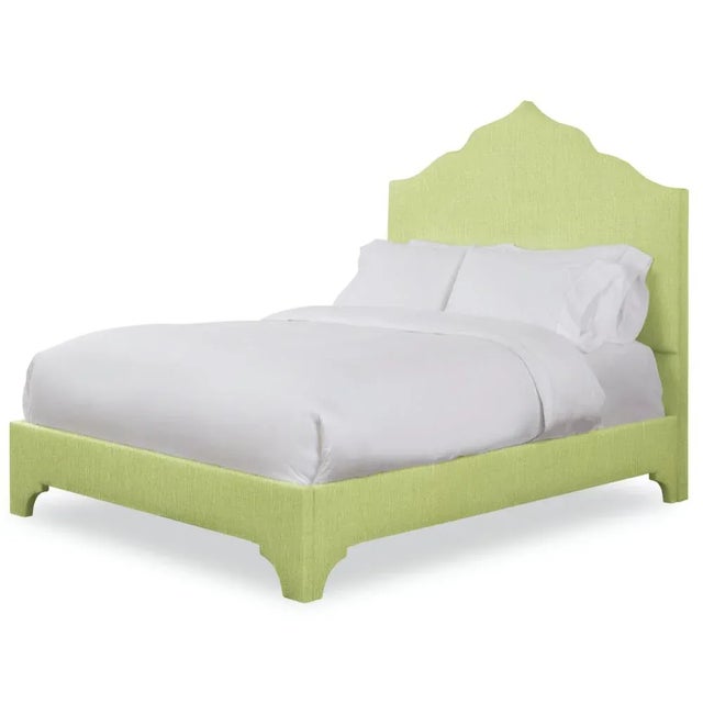 Casa Cosima Clementine Queen Headboard, Apple Linen For Sale - Image 4 of 5