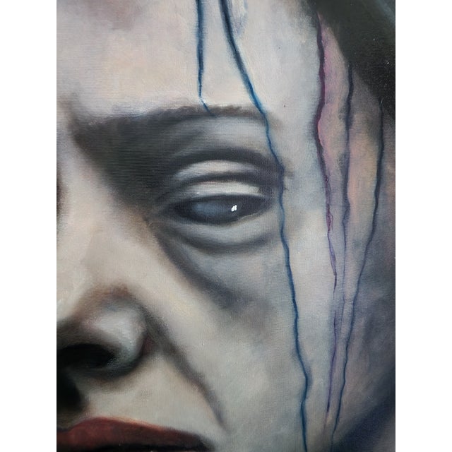 Abstract Loki Vanguard “Modern Art” Contemporary Symbolist Figurative Oil Painting For Sale - Image 3 of 5