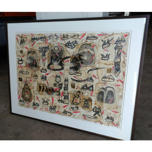 Sculpture Materials Kwok Mang Ho, Chinese Graffiti Pop Artist Kwok, Mixed Media Collage, 1884 For Sale - Image 7 of 8