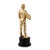 Metal Ayrton Senna F1 Trophy Statue in 24 Karat Gold-Plated Silver, 2014 For Sale - Image 7 of 18