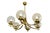 Vintage Chandelier in Brass, Aluminium and Glass, 1970s For Sale - Image 12 of 12