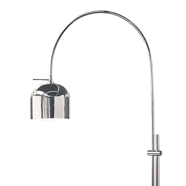 Traditional Regina Andrew Arc Floor Lamp With Metal Shade in Polished Nickel For Sale - Image 3 of 6