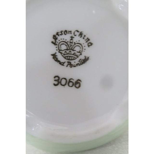 Letson China Heritage Rose Floral Painted 11 Piece Tea Set 4409b For Sale - Image 9 of 12