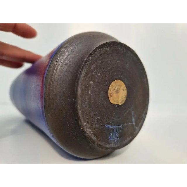 Ceramic Vase by Dorothee Colberg-Tjadens, Bremen, Germany, 1980s For Sale - Image 6 of 8