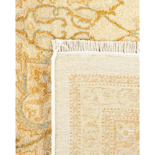 2000 - 2009 Mogul, One-of-a-Kind Hand-Knotted Area Rug - Ivory, 8' 1" x 10' 4" For Sale - Image 5 of 8