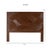 Modern Swirl Rattan Standard Bed Queen, Golden Mahogany For Sale - Image 3 of 10