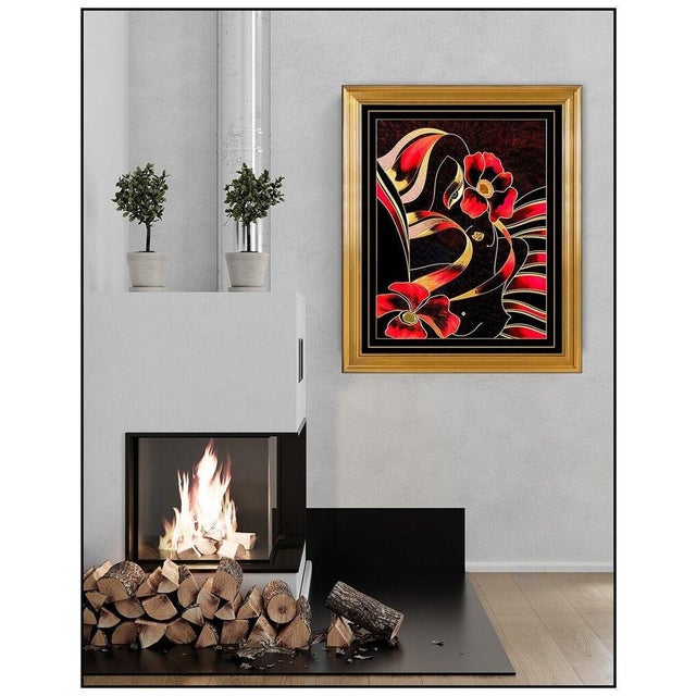 Message us to inquire about custom framing options! (Included for free with every purchase) The artwork here, "Scarlett...