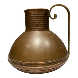 Art Deco Watering Can Manufactured by Siam Copper Pitcher For Sale