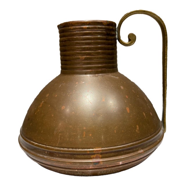 Art Deco Watering Can Manufactured by Siam Copper Pitcher For Sale