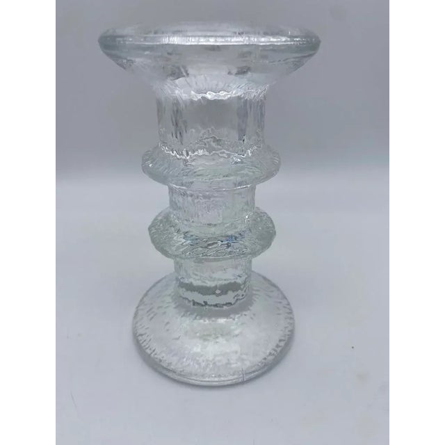 Mid Century Timo Sarpaneva for Iittalia Glass "Festivo" Candlestick Holders - Pair For Sale In San Diego - Image 6 of 8