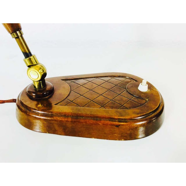 Art Deco Wooden Table Lamp, Germany, 1940s Chairish