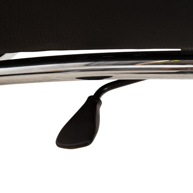 Rocky Lounge Chair in Black Leather from IP Design For Sale - Image 11 of 18