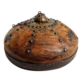 Antique India Tobacco Container For Sale