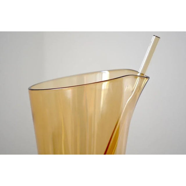 German Carafe with Stirrer by Heinrich Töpferhardt for Zwiesel Glas, 1950s, Set of 2 For Sale - Image 4 of 5