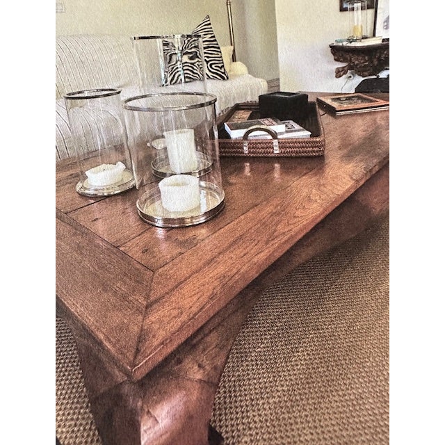 Hand Carved Solid Teak Coffee Table For Sale - Image 4 of 8
