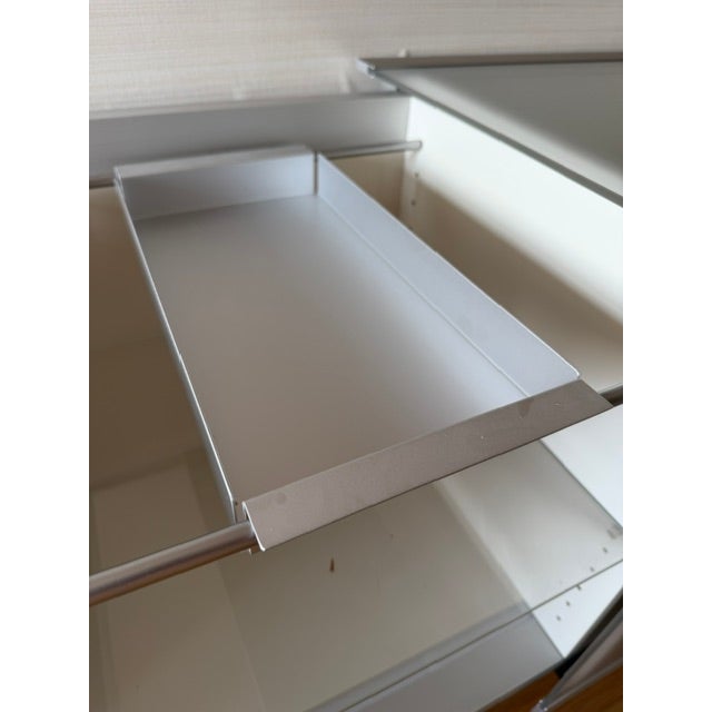 Glass Rare Swiss Team-by-Wellis Glass Suspended Credenza For Sale - Image 7 of 10